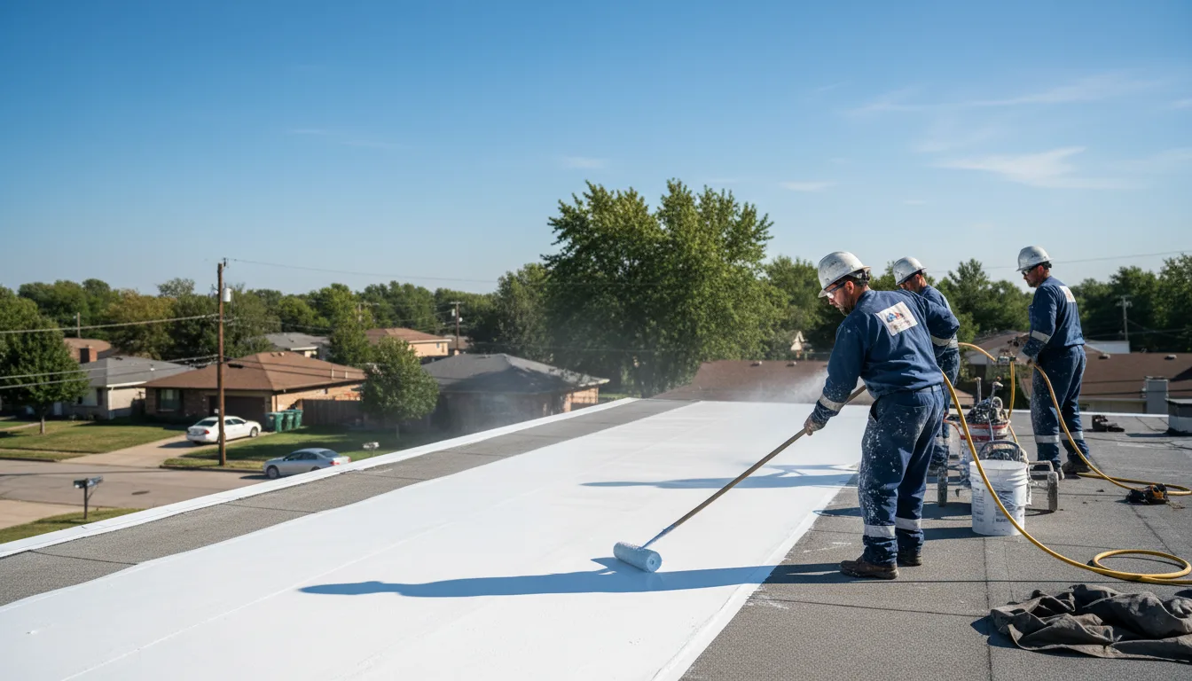 Commercial roof coating in Fishers, IN near me